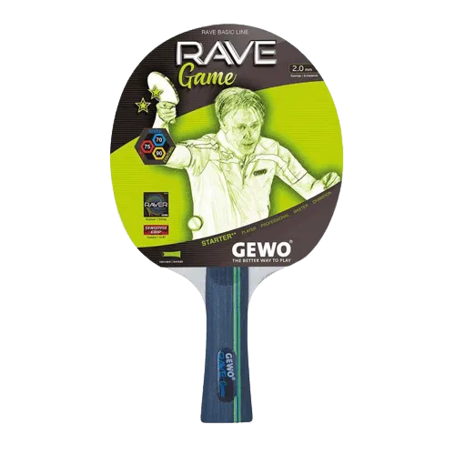 GEWO Rave Game Beginners Table Tennis Bat