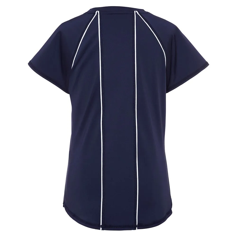 Girls` Essentials Short Sleeve Tennis Top