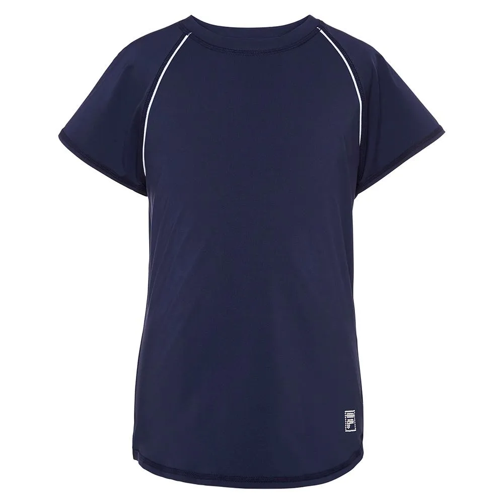 Girls` Essentials Short Sleeve Tennis Top