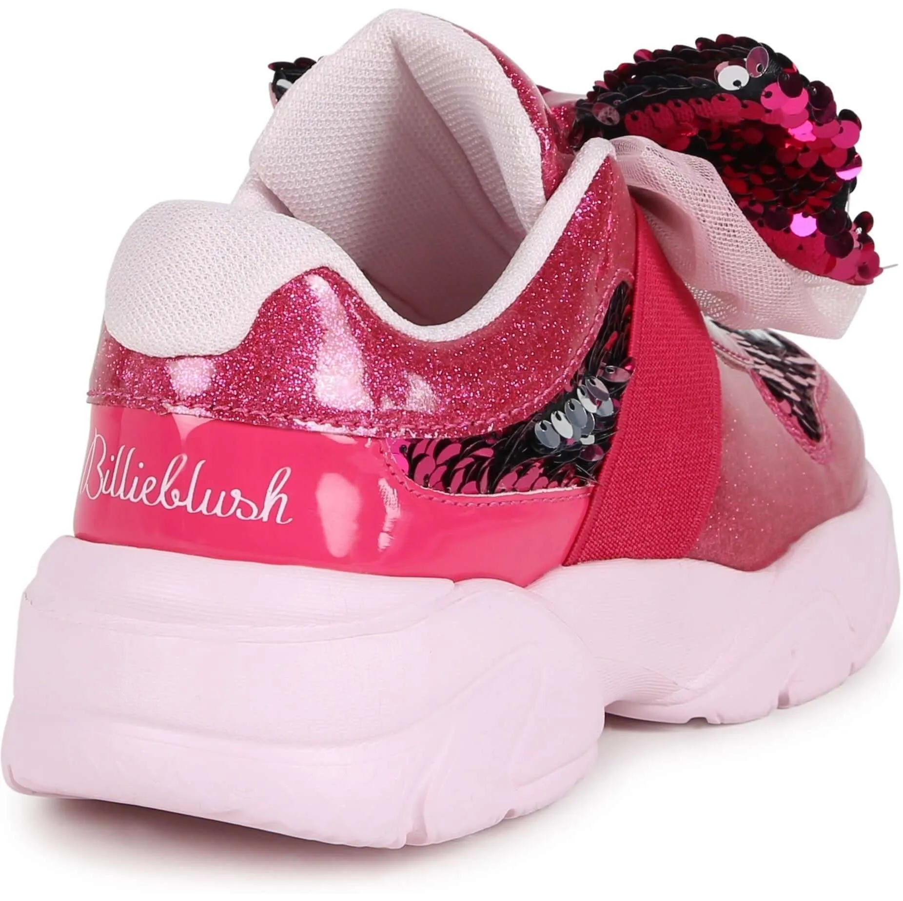 Girls Pink Bow Trainers