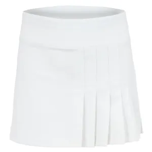 Girls' Side Pleat Tennis Skort White