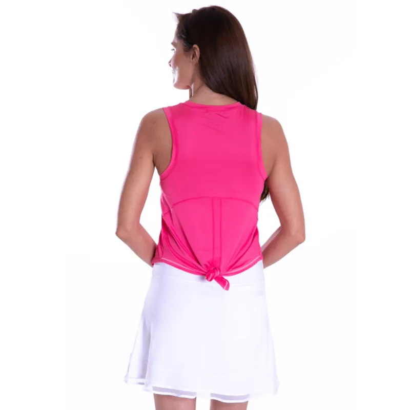 Golftini Sport Tie Top - Hot Pink