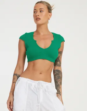 Guanna Crop Top in Green