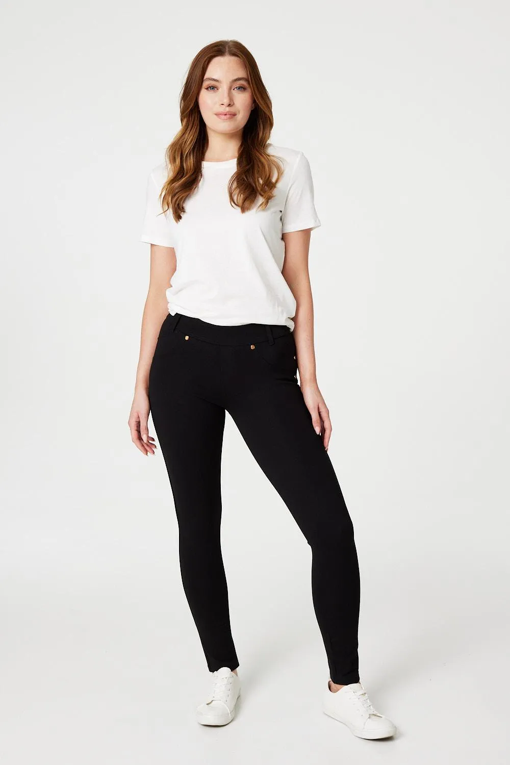 High Waist Ankle Length Jeggings