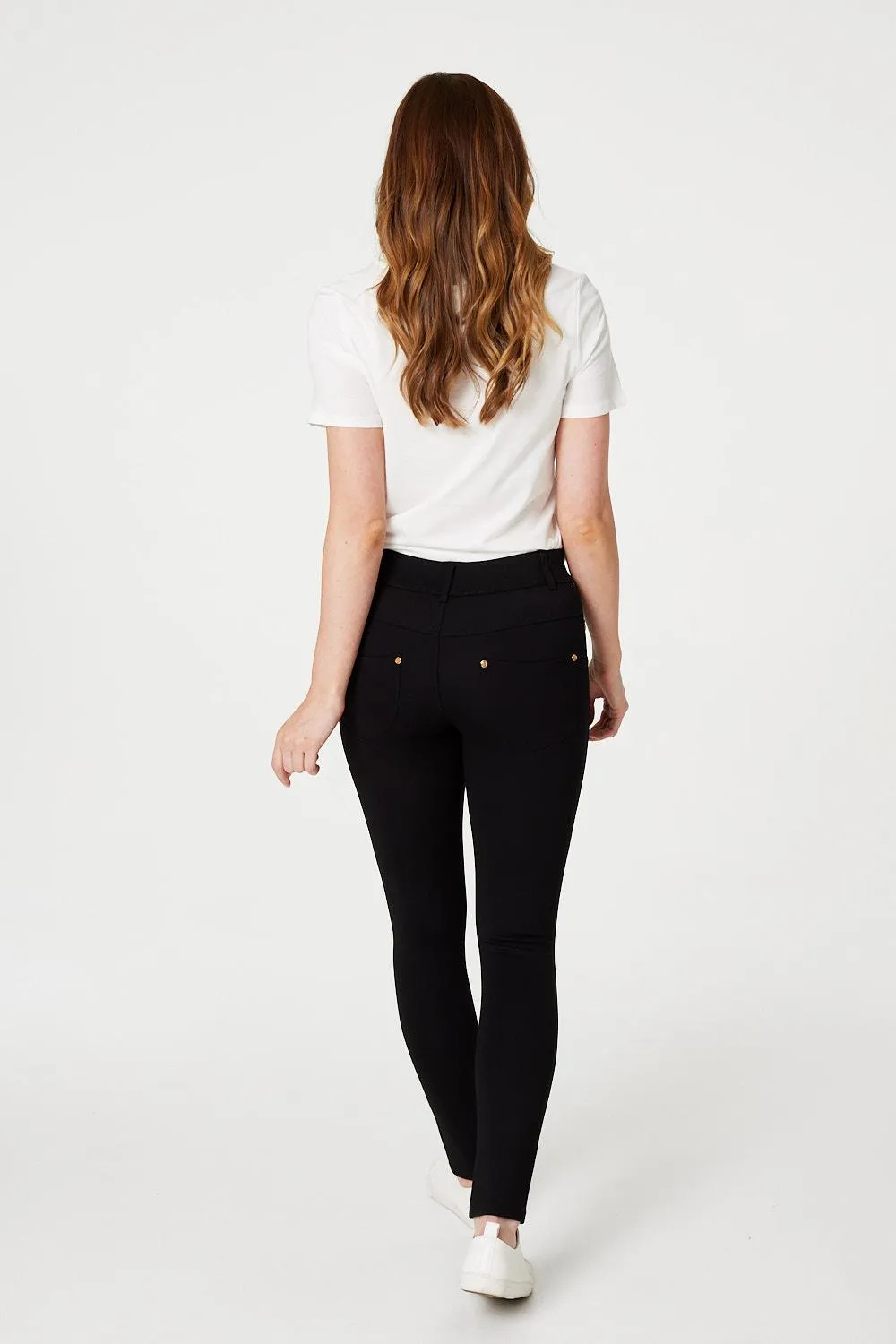 High Waist Ankle Length Jeggings