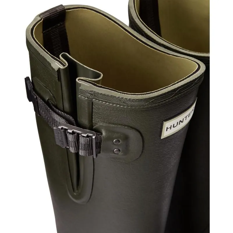 Hunter Balmoral Side Adjustable 3mm Neoprene Ladies Wellington Boots - Dark Olive