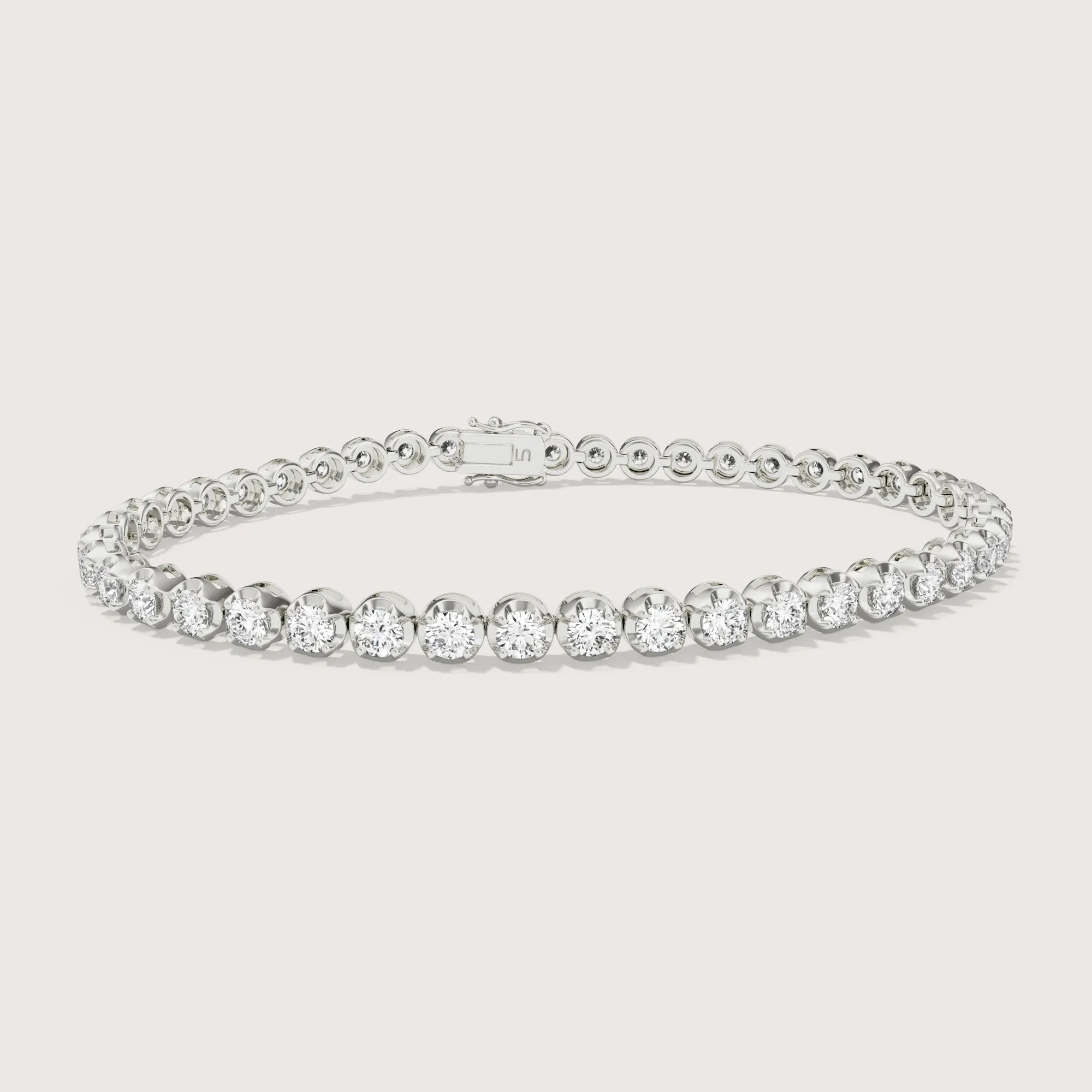 Icon Illusion Set Diamond Tennis Bracelet | Medium