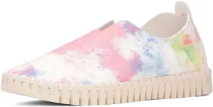 Ilse Jacobsen Tulip 139 Tie Dye Perforated Slip-On Sneaker