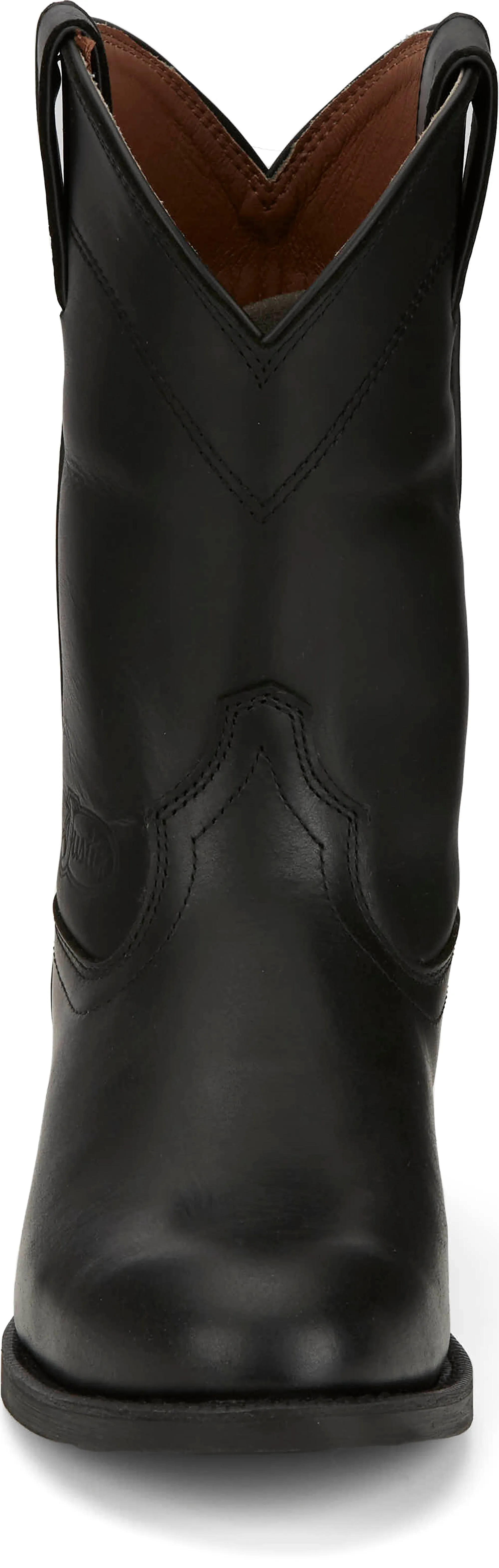 Justin Men's Stampede Kilgore Jet Black Round Toe Roper Boots SE7500