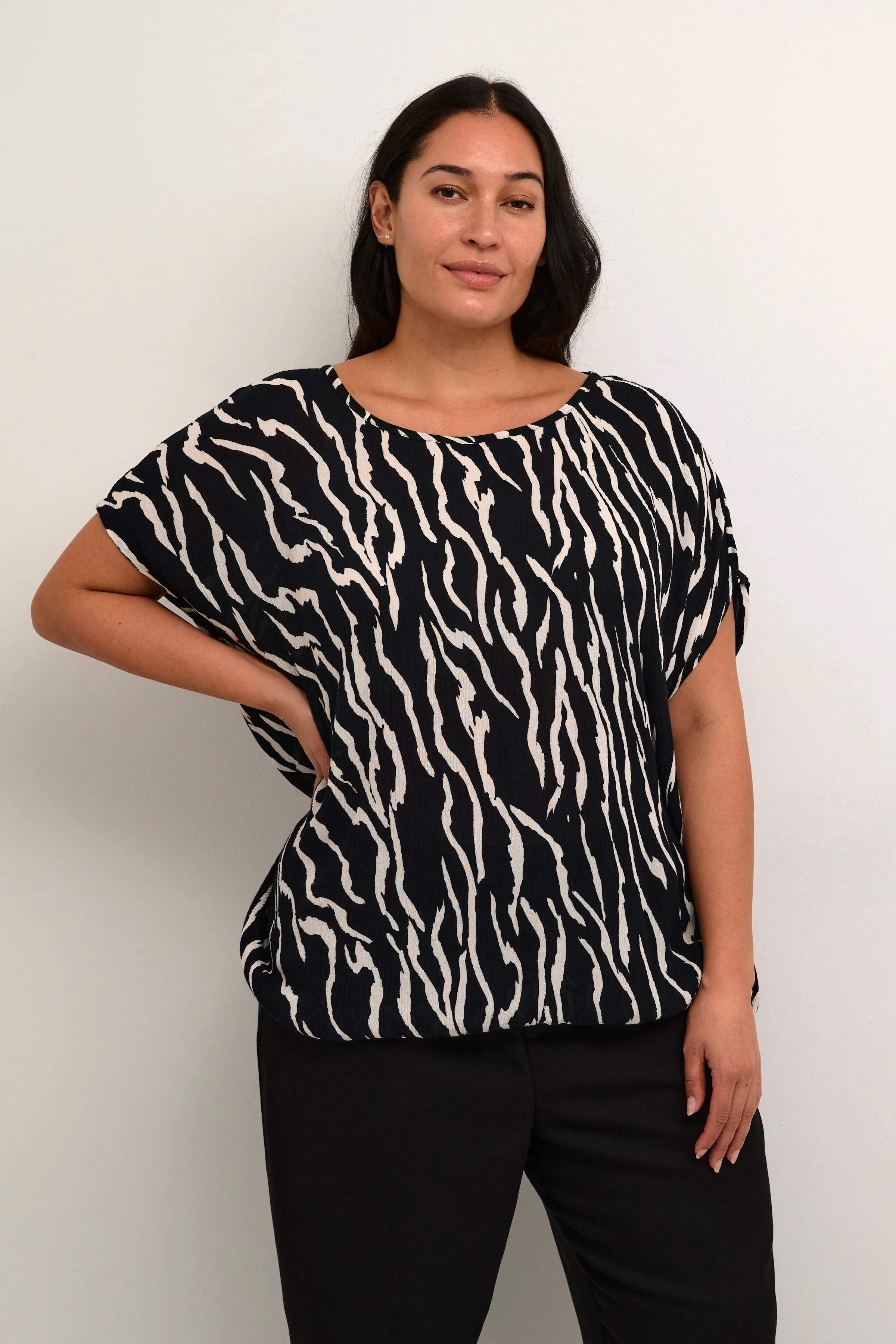 Kaffe Curve Stanley Blouse in Zebra Print