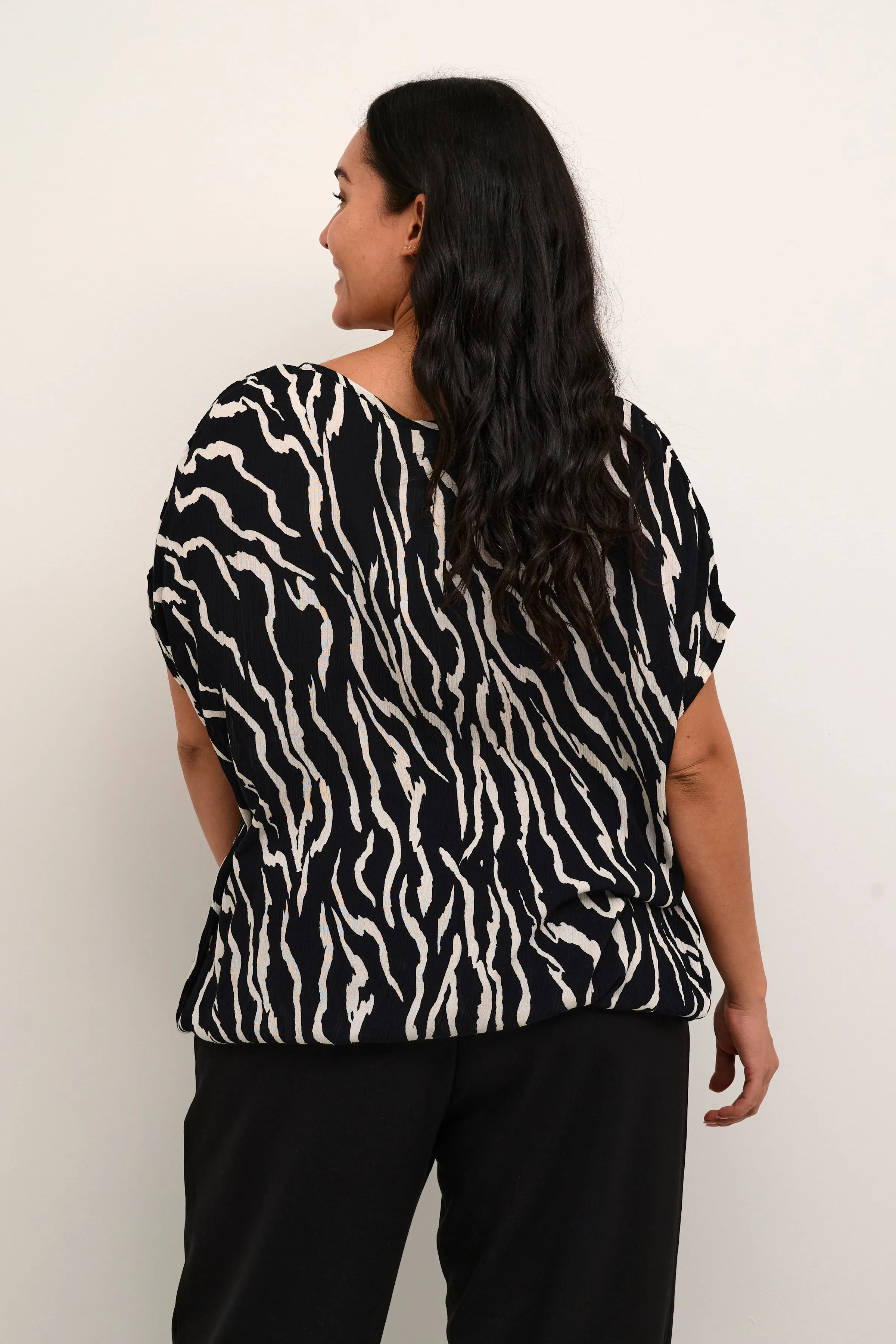 Kaffe Curve Stanley Blouse in Zebra Print