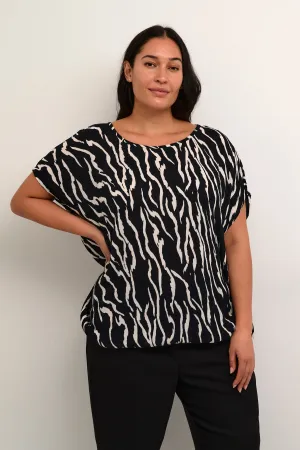 Kaffe Curve Stanley Blouse in Zebra Print