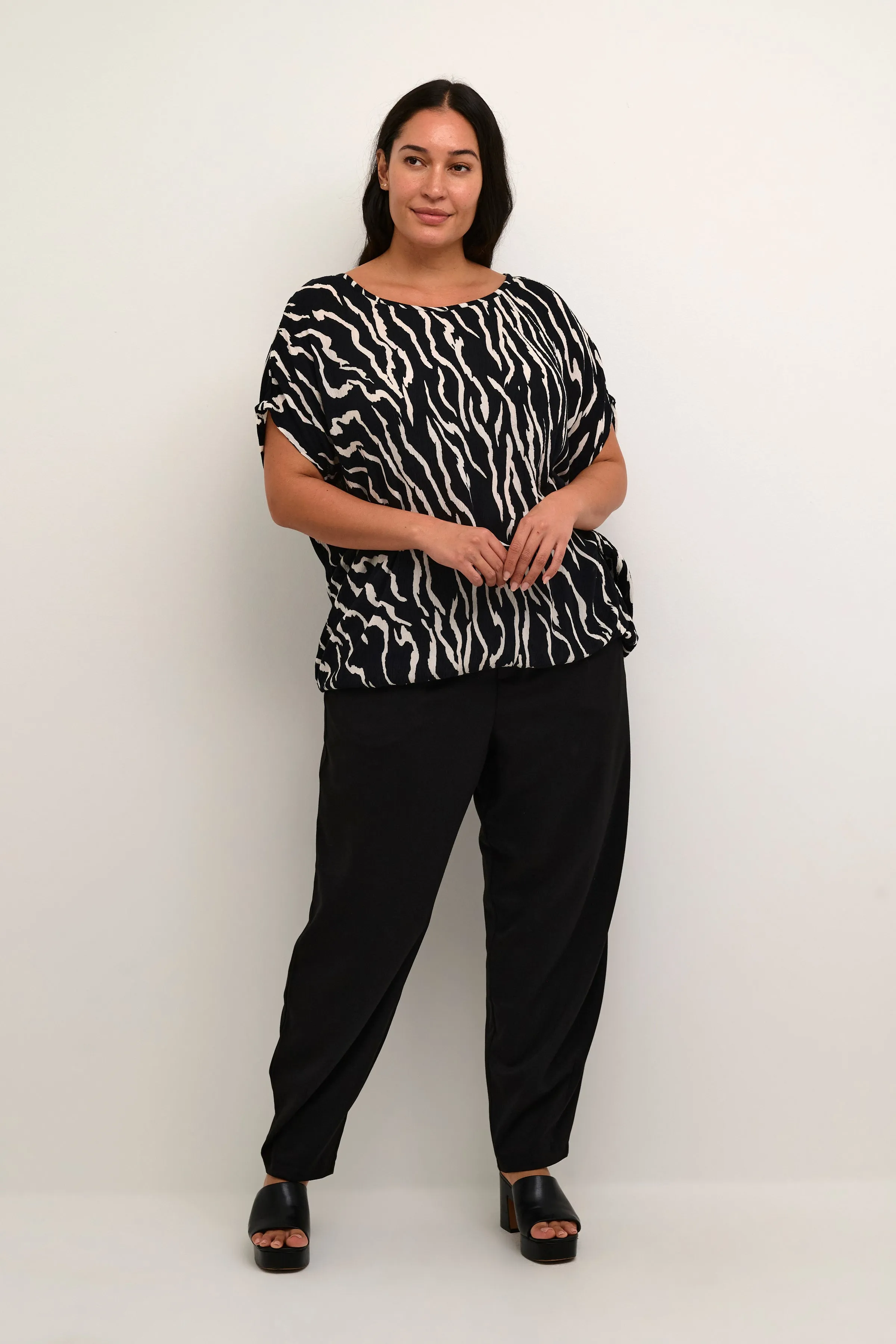 Kaffe Curve Stanley Blouse in Zebra Print