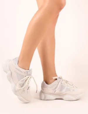 Kaidee Chunky Trainers in Sand