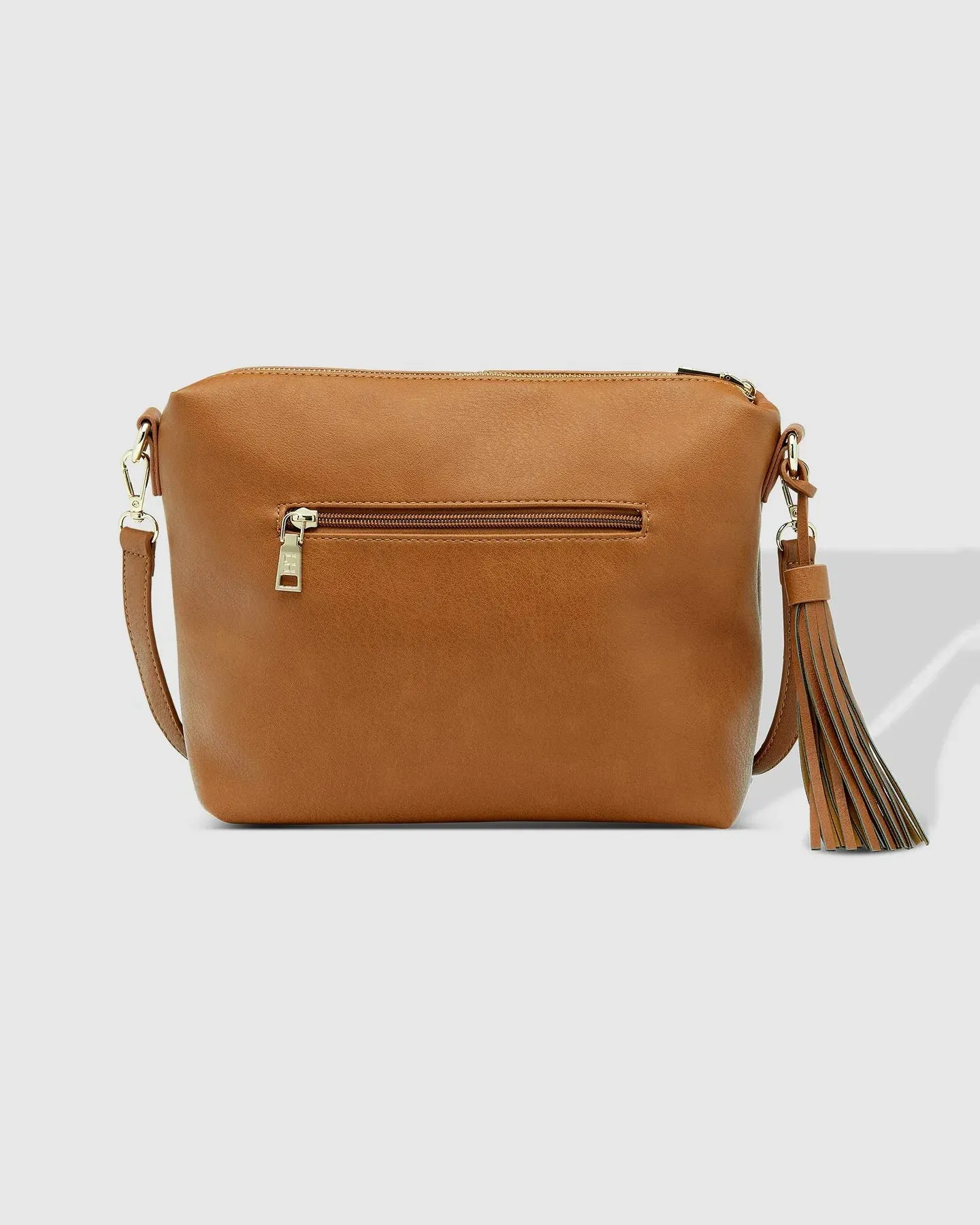 Kasey Tan Stripe Crossbody Bag