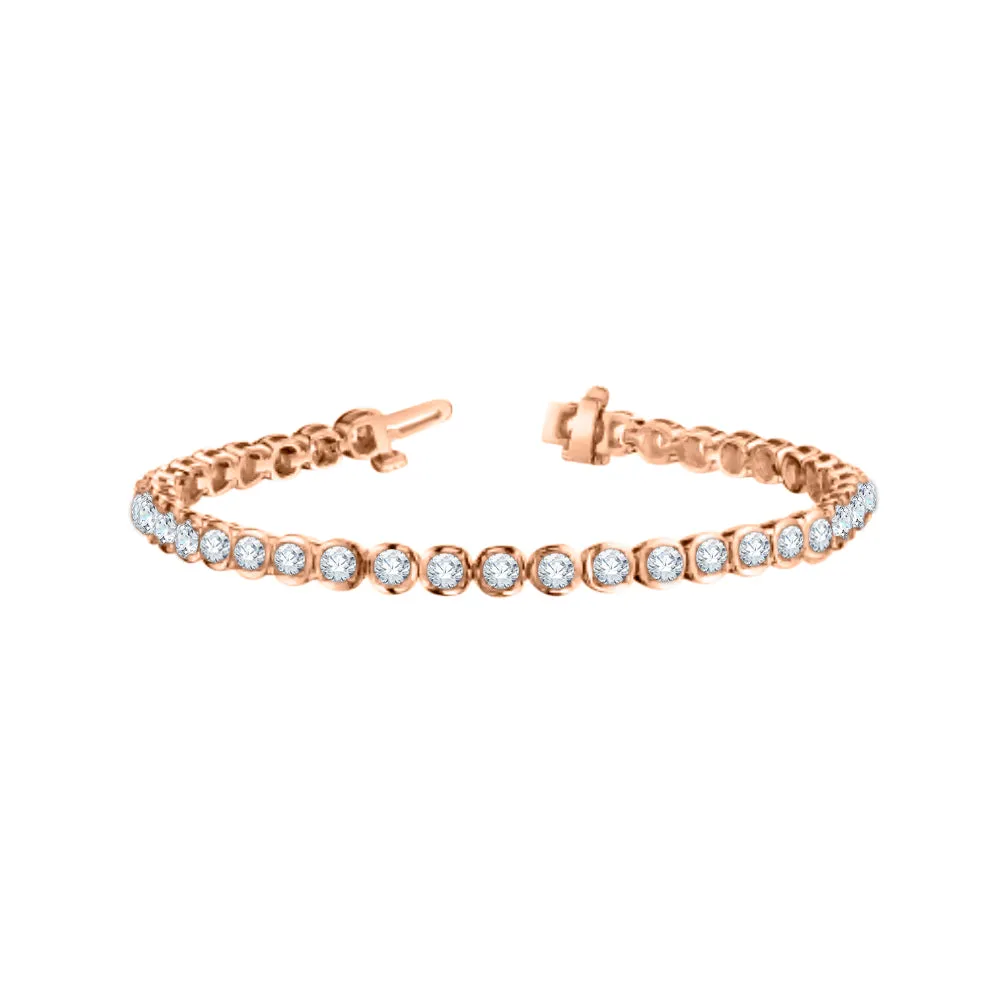 KATARINA 4 1/3 cttw Lab Grown Diamond Tennis Bracelet in 14K Gold