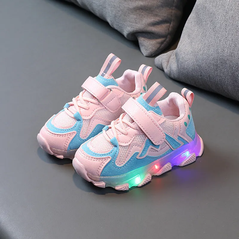 Kids Breathable Lightup Sneakers toodlers sports shoes