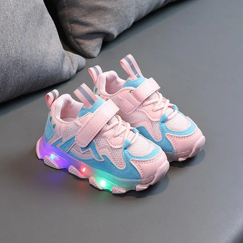 Kids Breathable Lightup Sneakers toodlers sports shoes