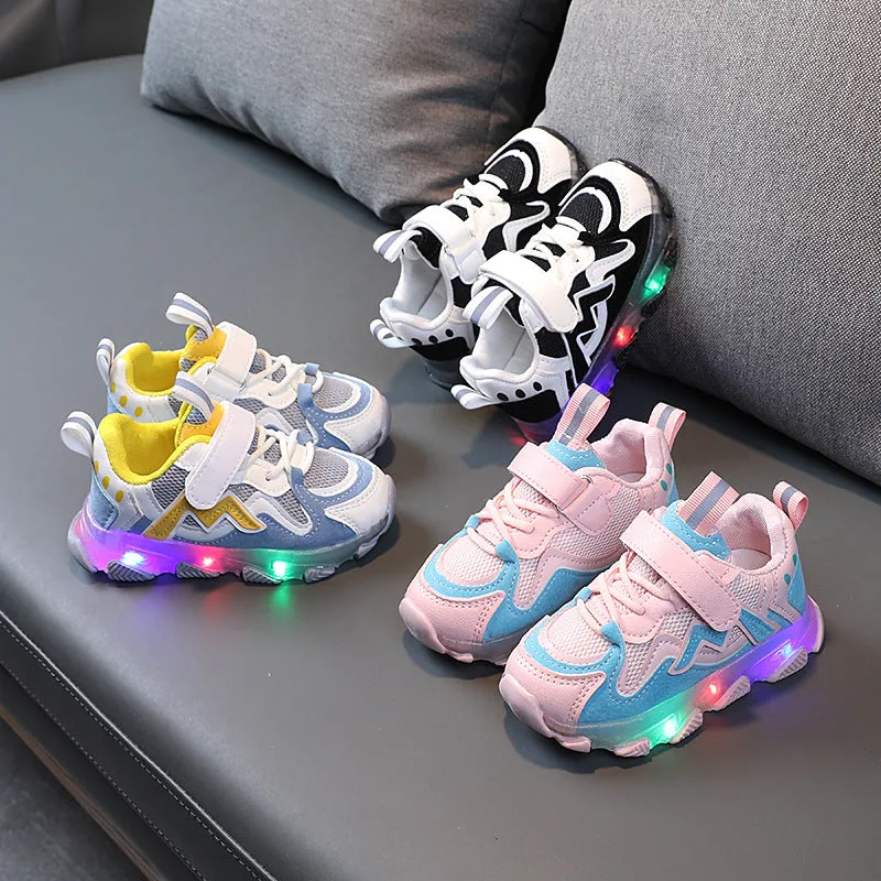 Kids Breathable Lightup Sneakers toodlers sports shoes