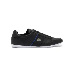 LACOSTE 7-41CMA0058011 NIVOLOR 0721 MN'S (Medium) Black/Blue Leather Lifestyle Shoes