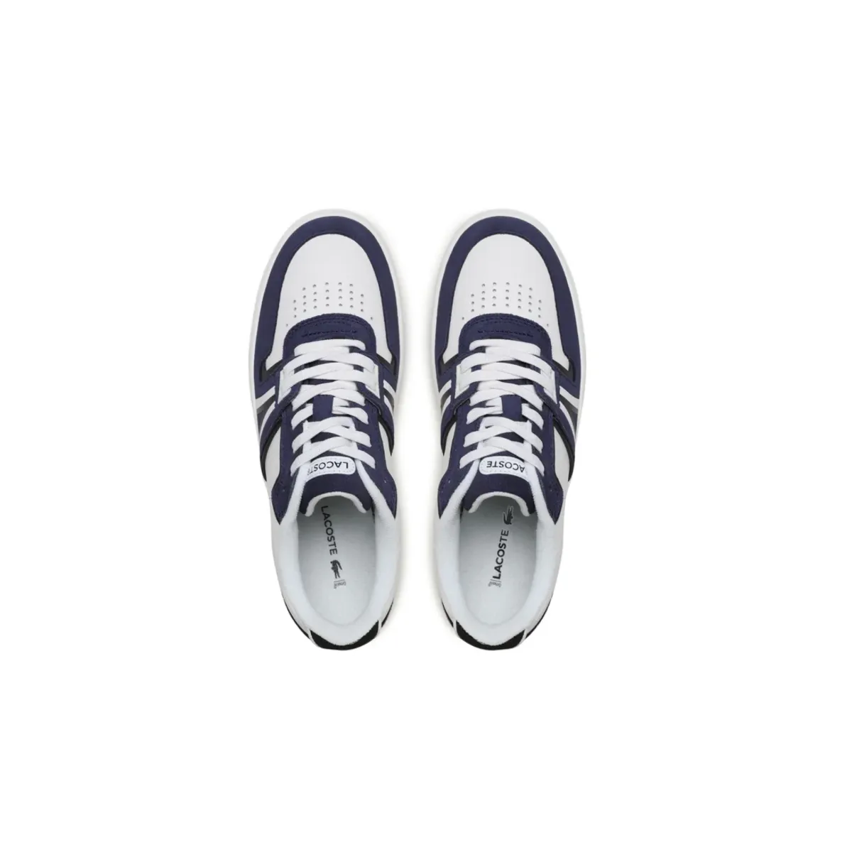 LACOSTE 7-45SMA0036042 L001 123 MN'S (Medium) White/Navy Leather & Synthetic Lifestyle Shoes