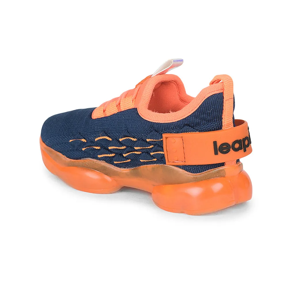 Leap7x Non Lacing Sports Shoes For Kids (N.Blue) ENRICK-2 By Liberty