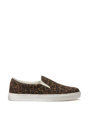 Leopard print trainers