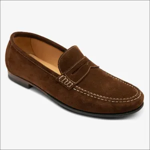 Loake Jefferson Brown Suede Loafer--