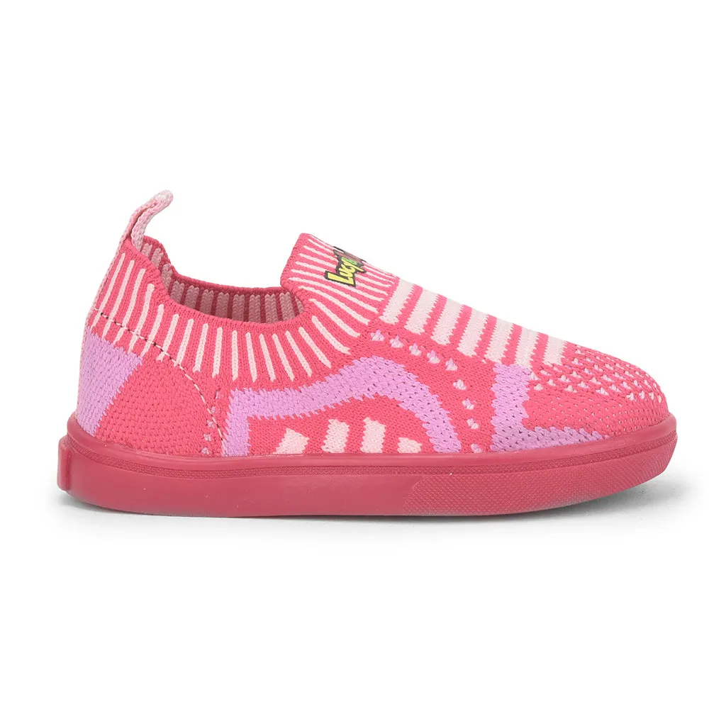 Lucy & Luke (Pink) Casual Non Lacing Shoes For Kids MINT-5 By Liberty