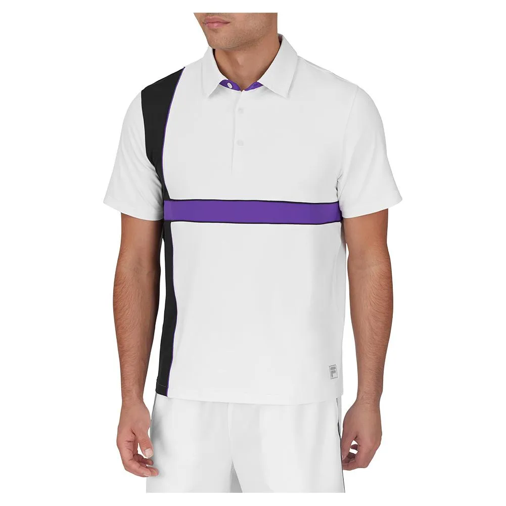 Men`s Back Spin Short Sleeve Tennis Polo