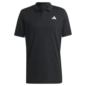 Men's Club Pique Tennis Polo Black