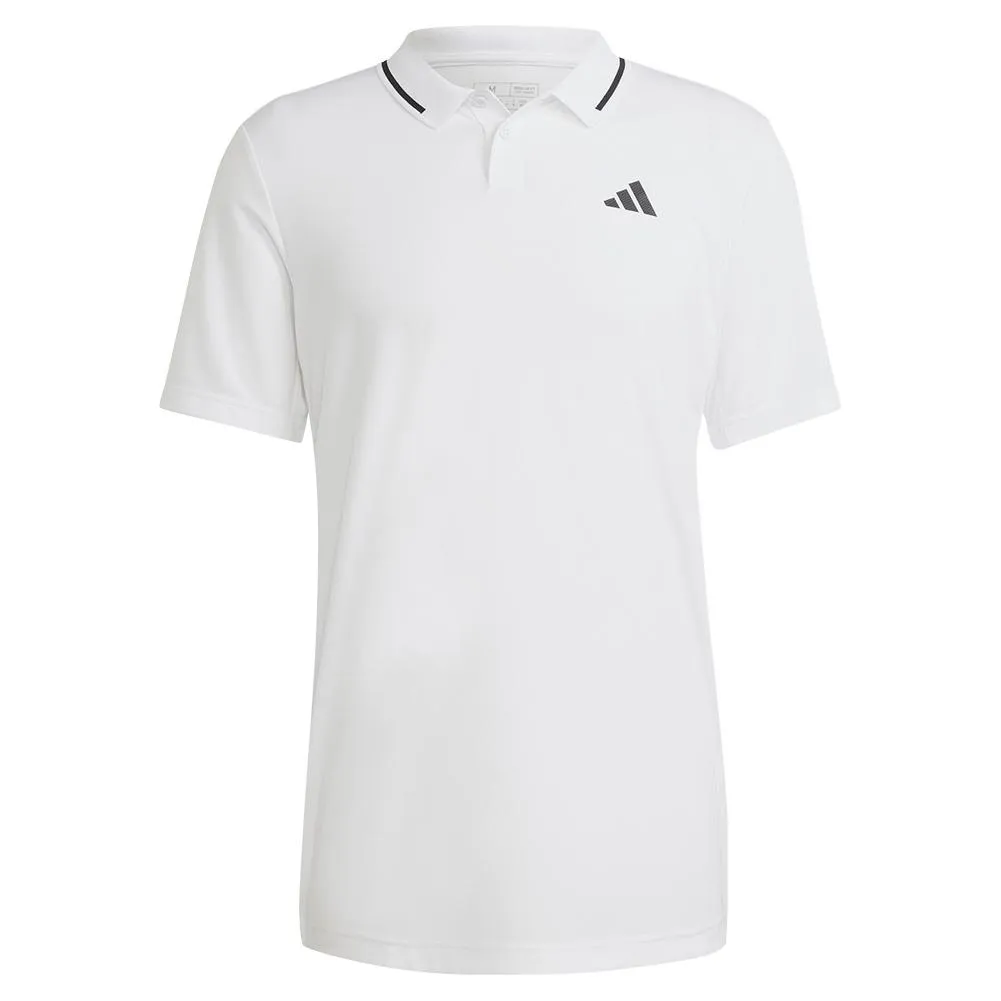 Men's Club Pique Tennis Polo White