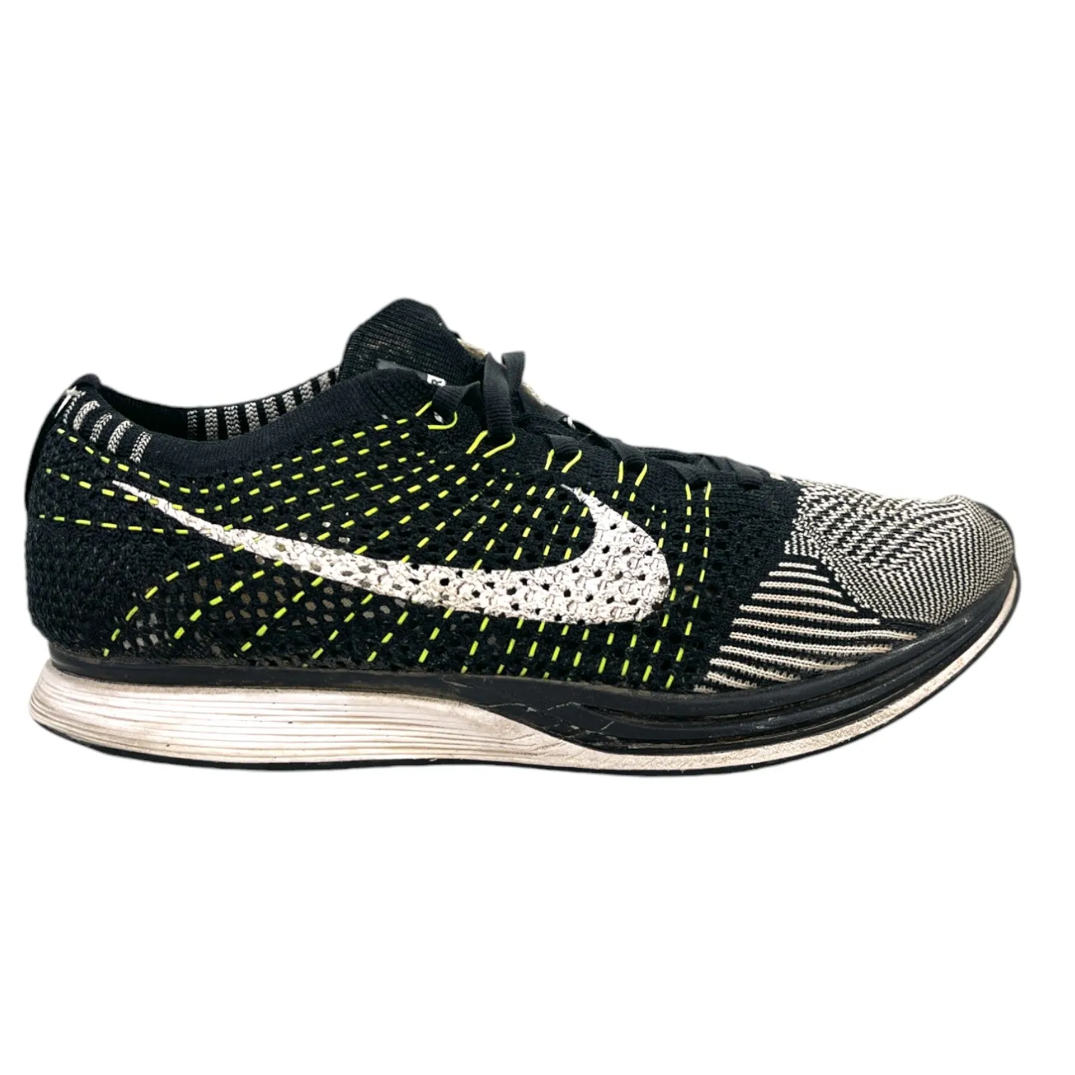 Men's Flyknit Racer Oreo Low Trainers Black Size EU 40.5 / UK 6.5