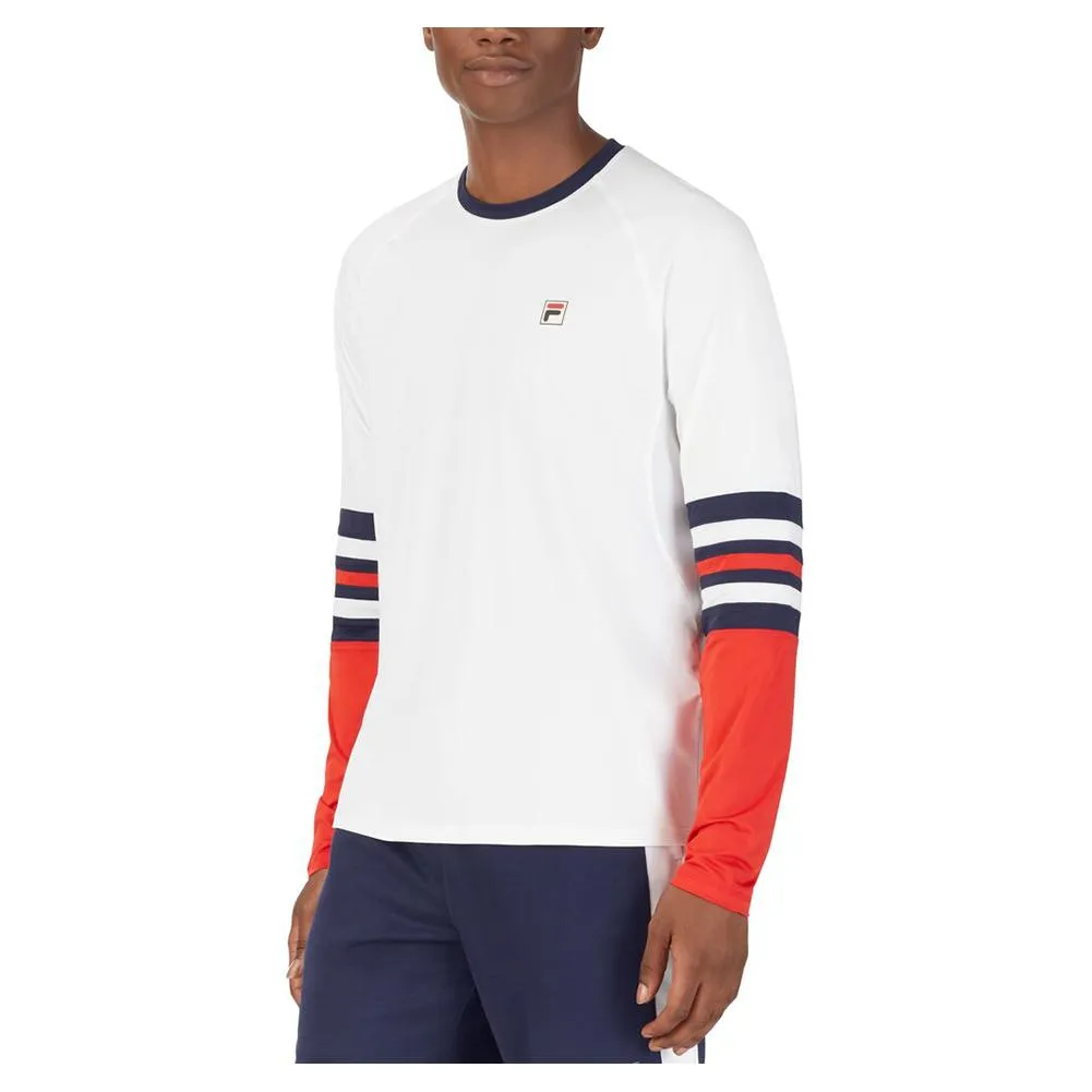 Men`s Heritage Long Sleeve Tennis Crew