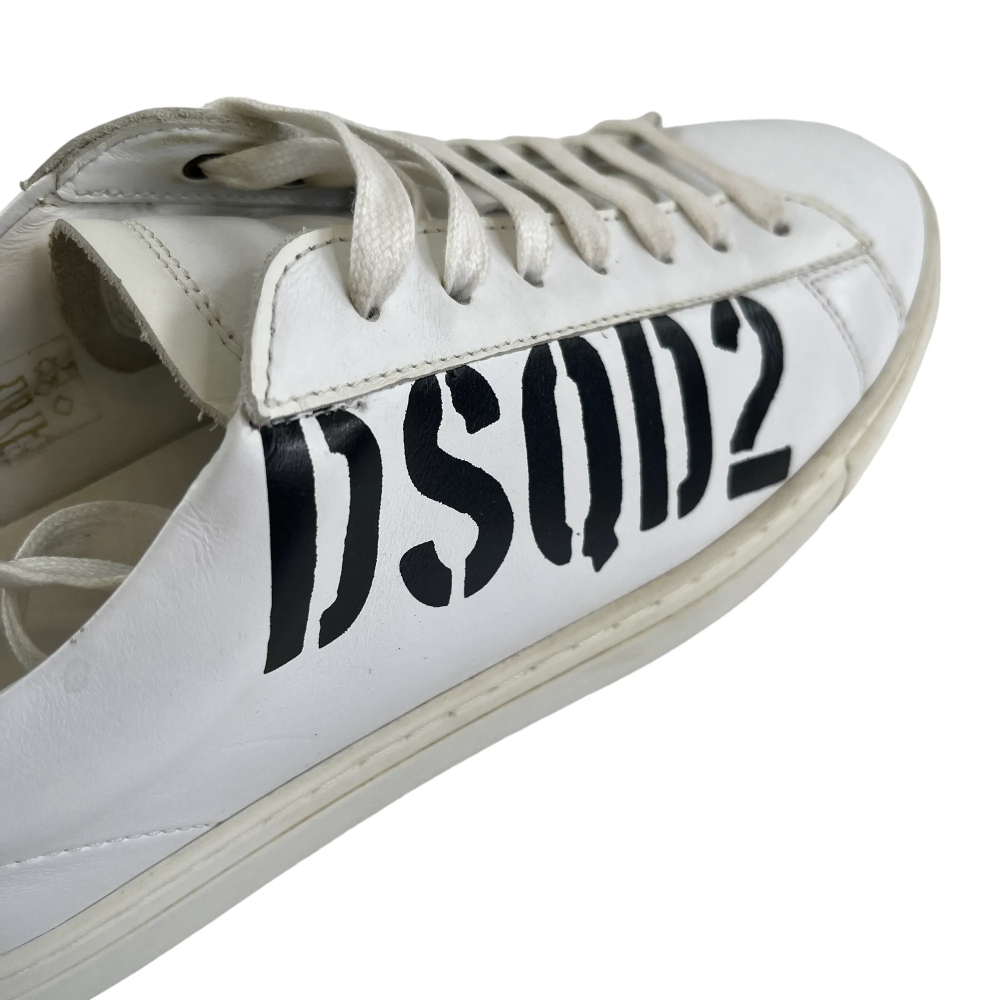 Men's Logo Low Trainers White Size EU 40.5 / UK 6.5