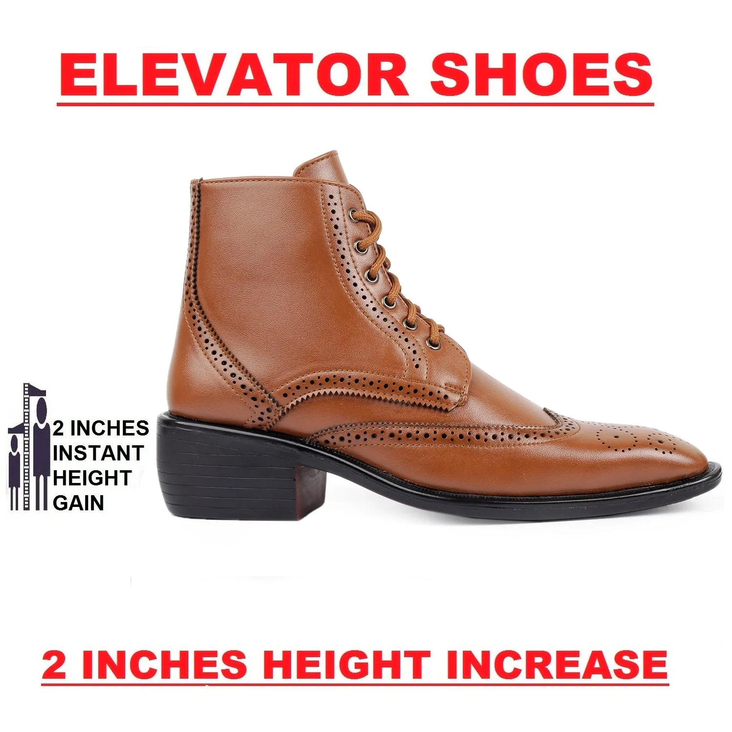 Men's New Height Increasing Comfortable And Stylish Regular Office and Formal Wear