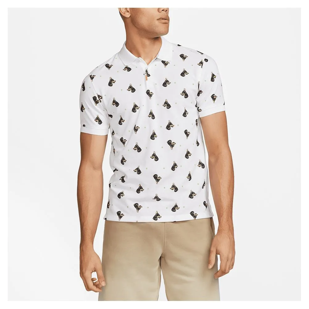 Men's Printed Slim-Fit Tennis Polo