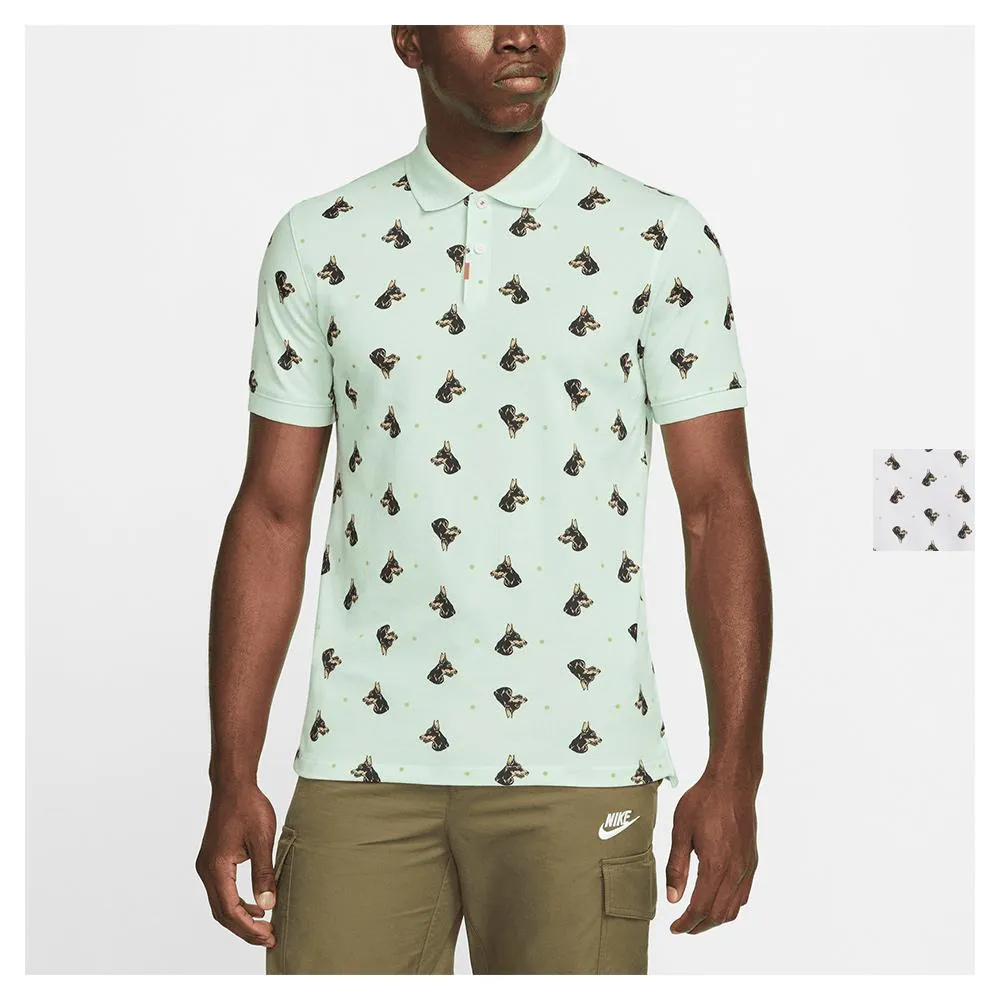 Men's Printed Slim-Fit Tennis Polo