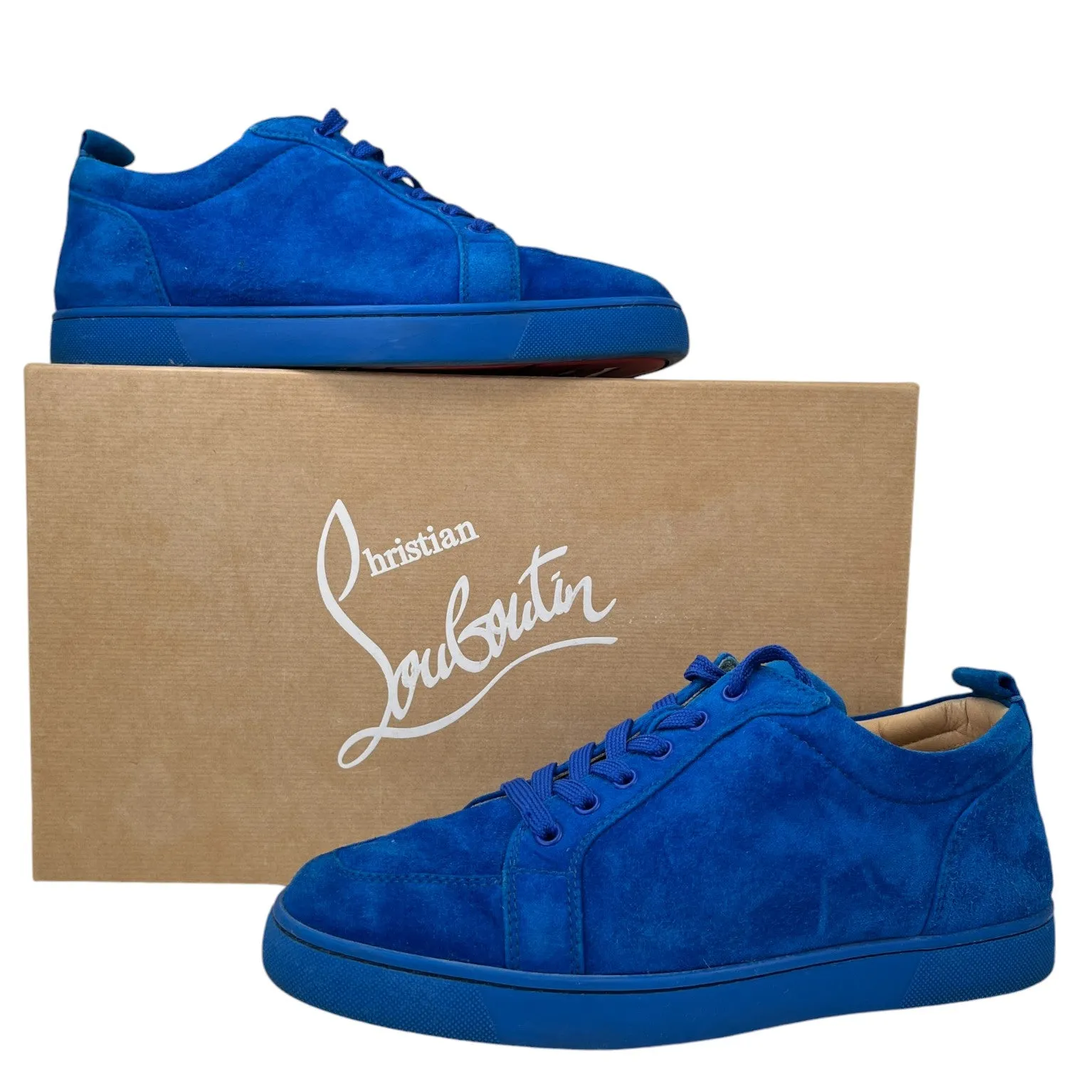 Men's Rantulow Orlato Suede Low Trainers Blue Size EU 40.5 / UK 6.5