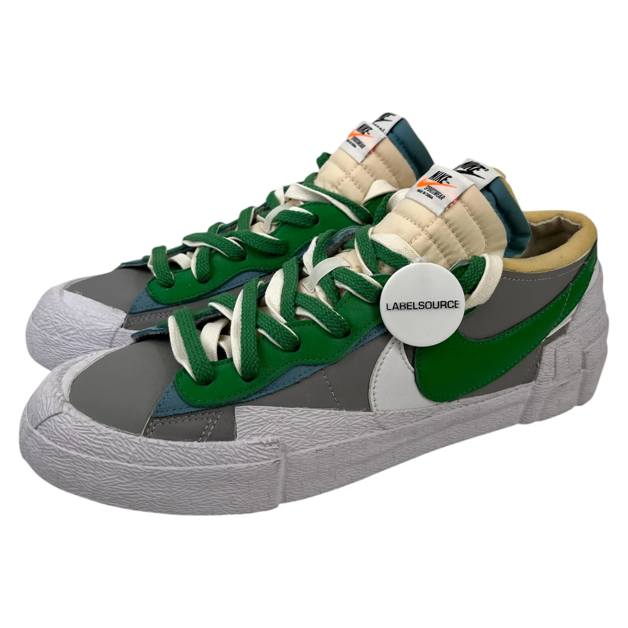 Men's Sacai Blazer Low Trainers Grey Size EU 43.5 / UK 9.5