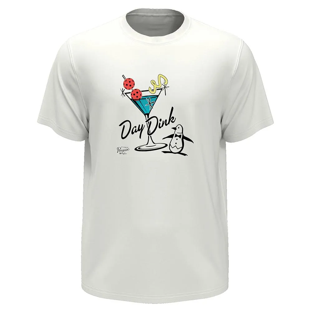 Men's Short Sleeve Day Dink Graphic Tennis Top Bright White