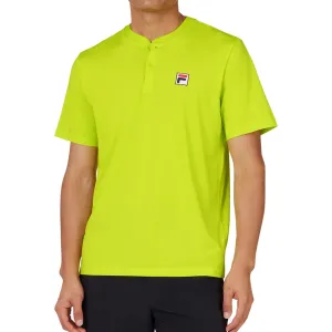 Men's Short Sleeve Tennis Henley Cyber Lime