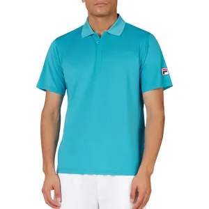 Men's Short Sleeve Tennis Polo Scuba Blue