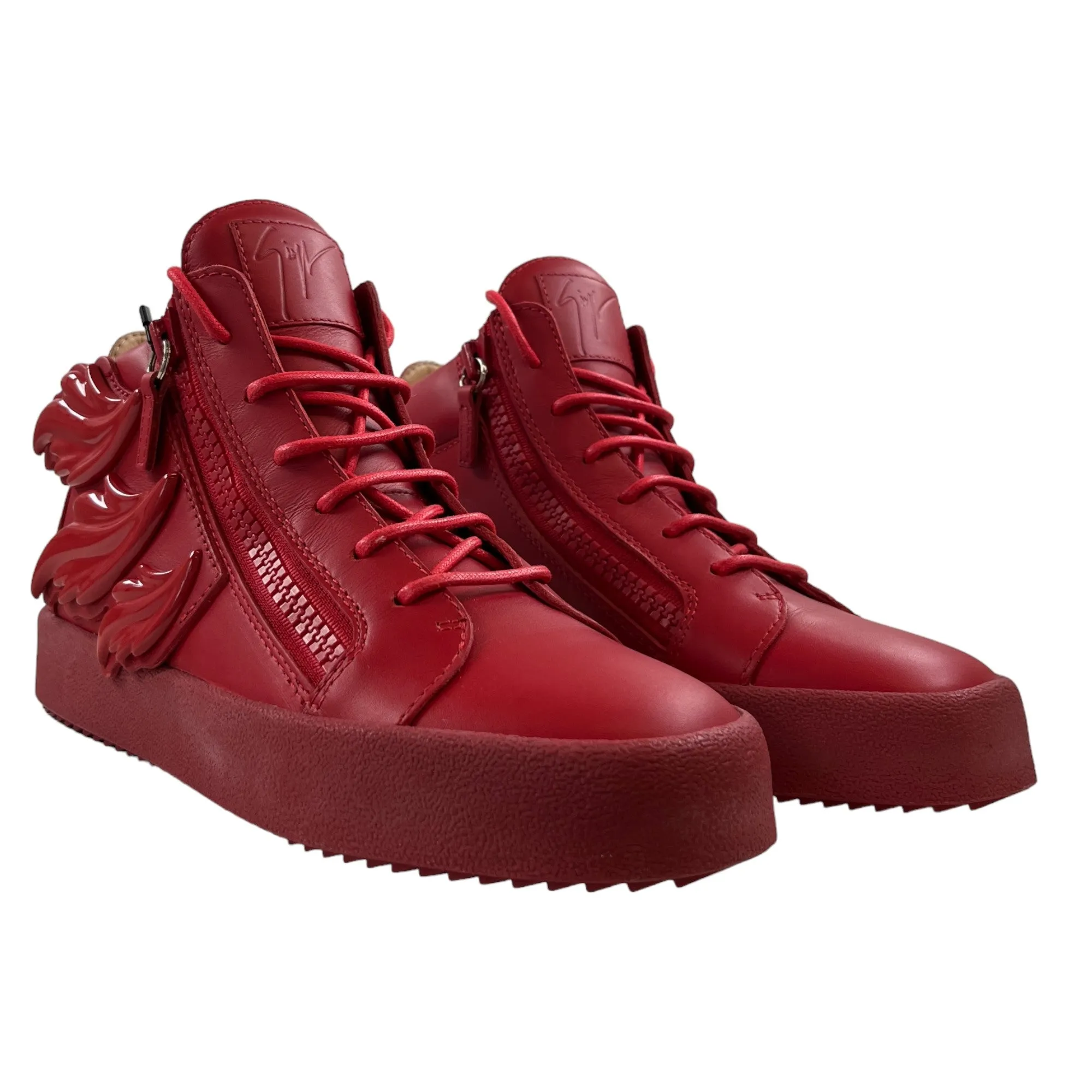 Men's Triple Wing High Trainers Red Size EU 39.5 / UK 5.5