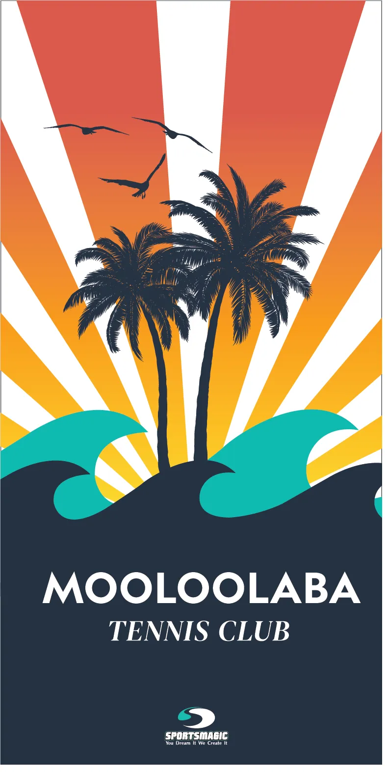 Mooloolaba Tennis Club - Sublimated Towel