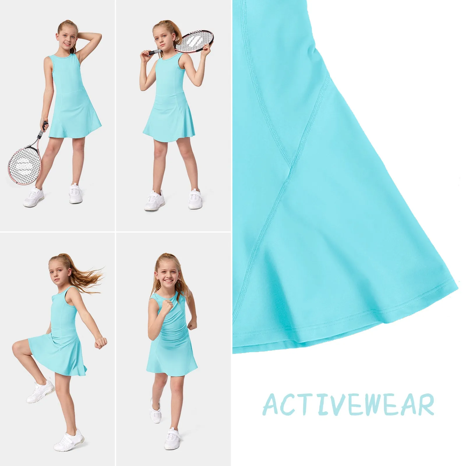 MOTEEPI Girls Tennis Golf Dress