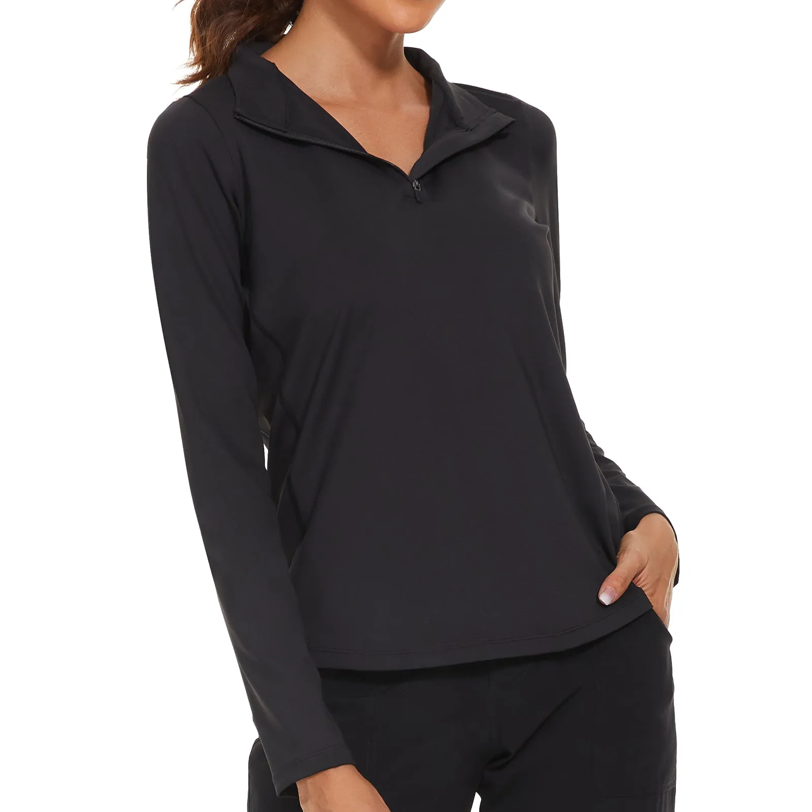 MOTEEPI Womens Golf Shirt Long Sleeve Athletic  Pullover