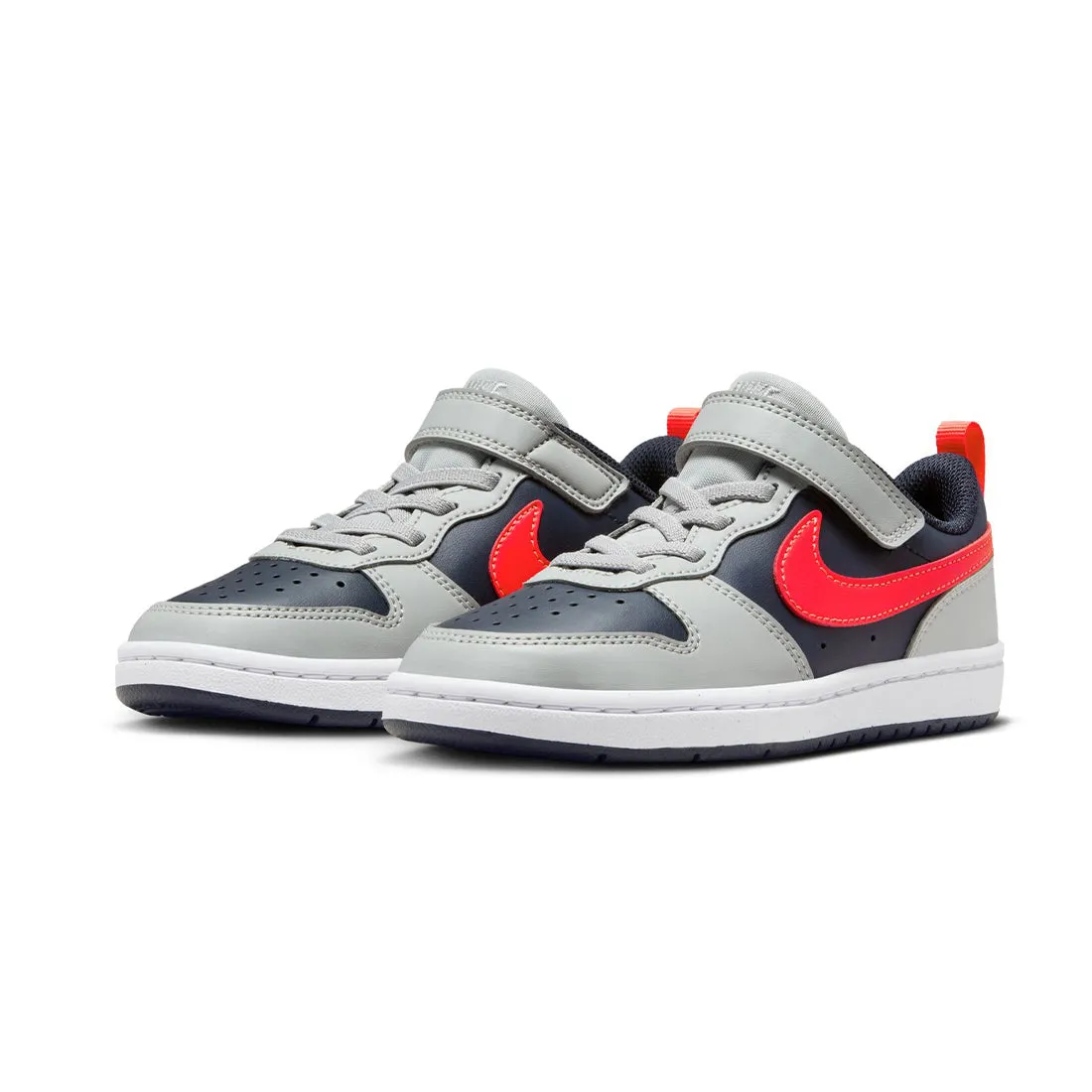 NIKE COURT BOROUGH LOW RECRAFT LITTLE KIDS' SHOES GREY