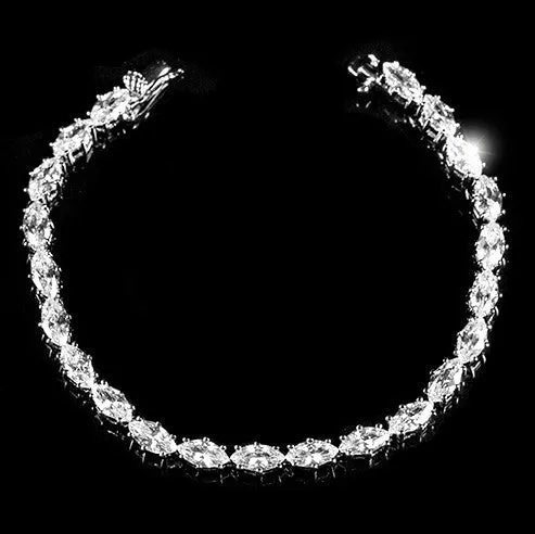 Paige Marquise CZ Tennis Bracelet – 7in | 20ct