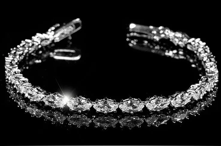 Paige Marquise CZ Tennis Bracelet – 7in | 20ct